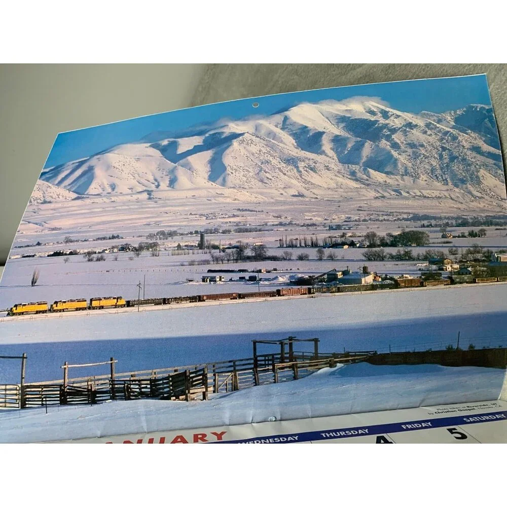 Union Pacific 2007 Train Locomotive Calendar Collectible Vintage Railway Photogr